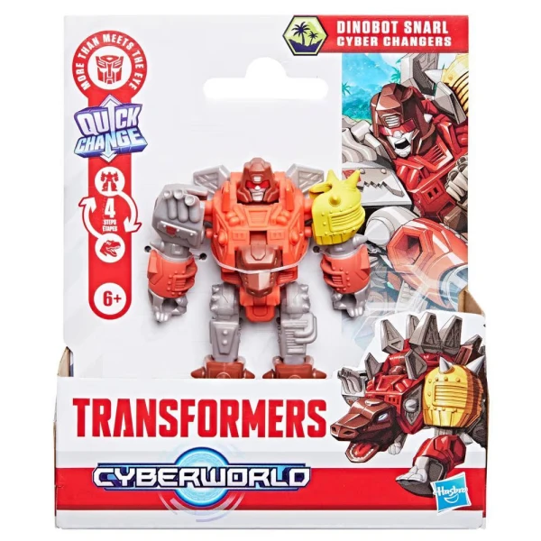 TRANSFORMERS CYBERWORLD CYBER CHANGERS - DINOBOT SNARL