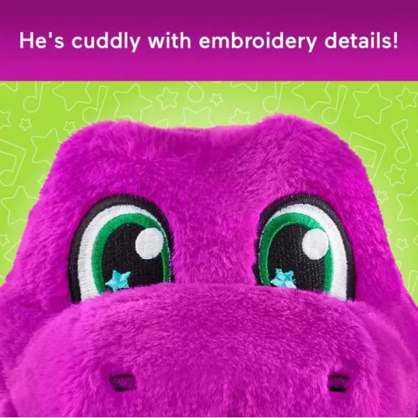 FISHER PRICE BARNEY\'S WORLD PLUSH TOY SING-ALONG BARNEY - IN ENGLISH