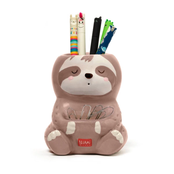 LEGAMI CERAMIC PEN HOLDER DESK FRIENDS - SLOTH