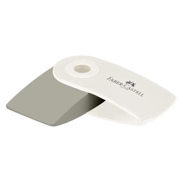 FABER-CASTELL ΓΟΜΑ MINI SLEEVE ΡΟΖΕ SHADOW/ΓΚΡΙ/COCONUT - 3 ΧΡΩΜΑΤΑ