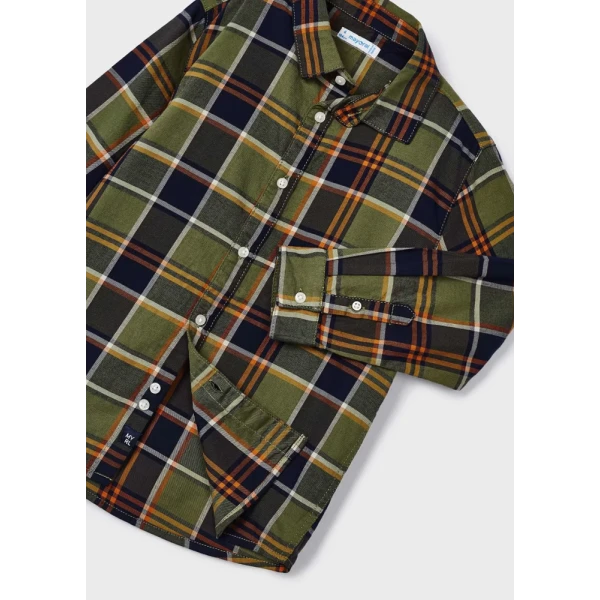 MAYORAL SHIRT LONG SLEEVES CHECKED KHAKI