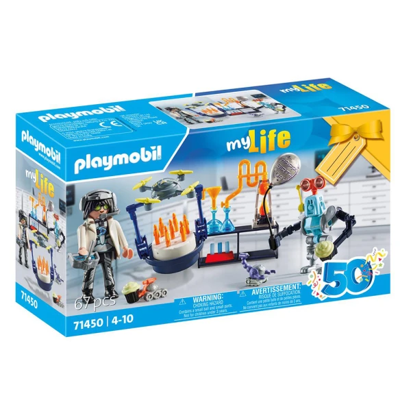 PLAYMOBIL CITY LIFE GIFT SET ΠΑΡΤΥ ΣΤΟ ΕΡΓΑΣΤΗΡΙΟ ΤΟΥ ΤΡΕΛΟΕΠΙΣΤΗΜΟΝΑ