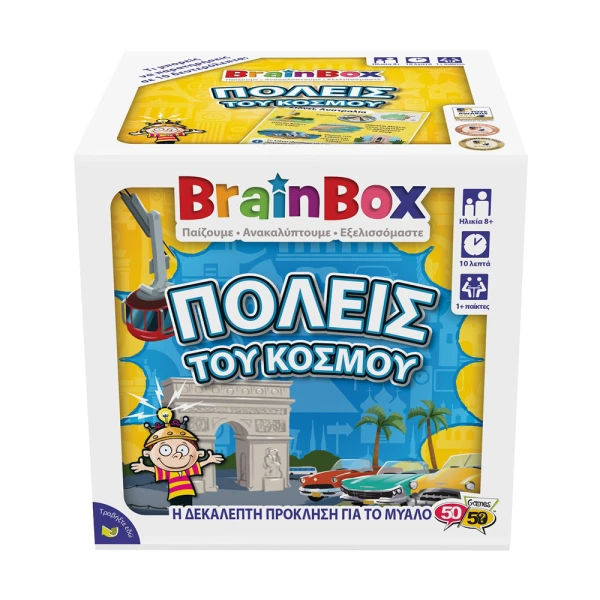BRAINBOX BOARD GAME CITIES OF THE WORLD