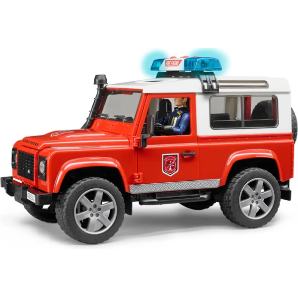 BRUDER ΠΥΡΟΣΒΕΣΤΙΚΟ LAND ROVER STATION WAGON ΜΕ ΠΥΡΟΣΒΕΣΤΗ