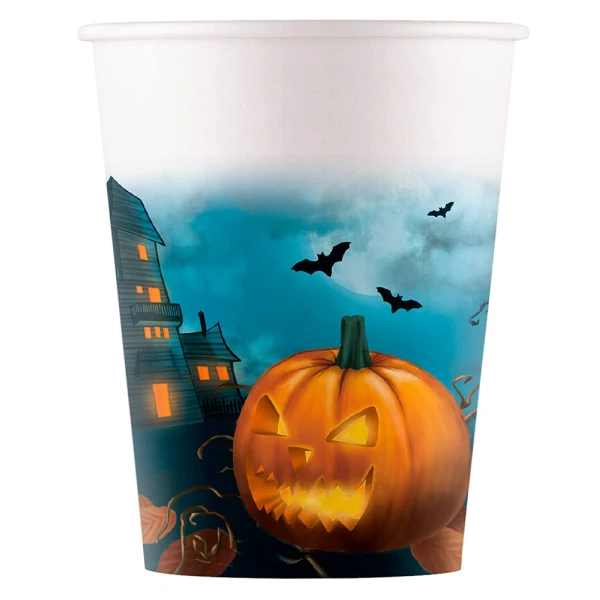 PAPER CUPS HALLOWEEN SENSATIONS FSC 200ml 8 pcs