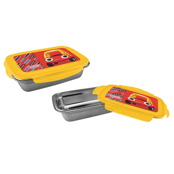 STAINLESS STEEL FOOD CONTAINER 800ml BOY LITTLE TIKES