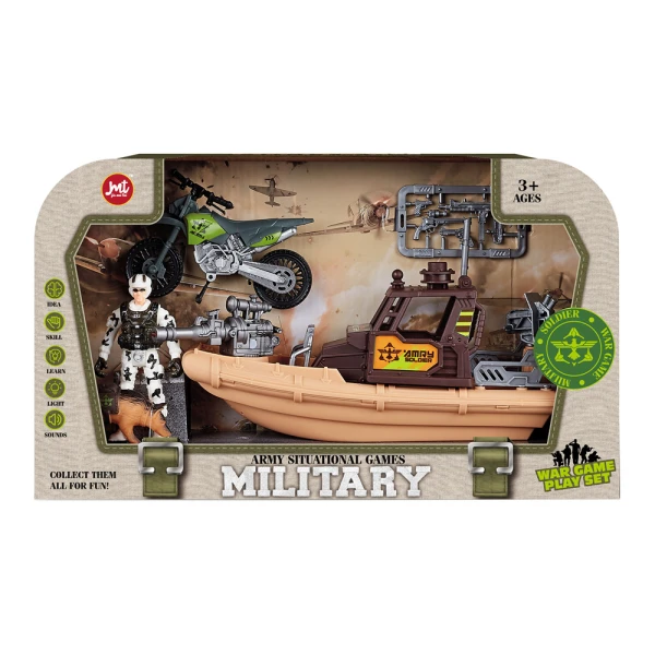 ARMY SET WITH SOUNDS & LIGHTS - 3 DESIGNS