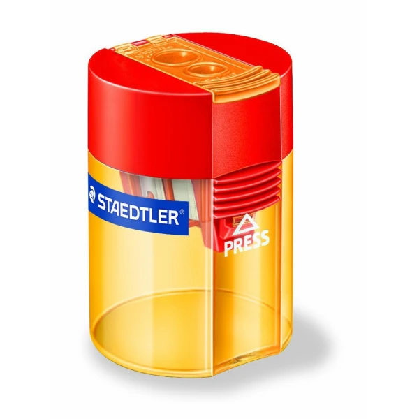 STAEDTLER BARREL DOUBLE SHARPENER - 4 COLOURS