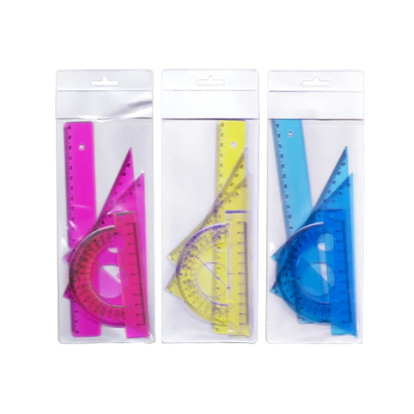 METRON GEOMETRY TRANSPARENT SET 20 cm - 3 COLOURS