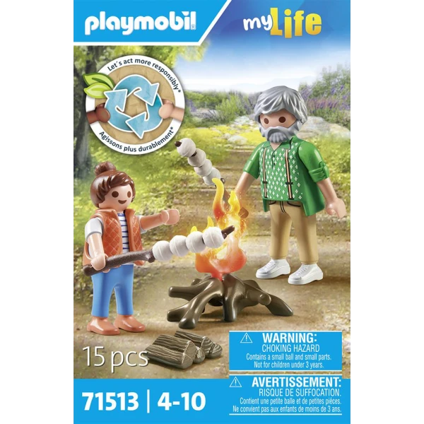 PLAYMOBIL CITY LIFE CAMPFIRE WITH MARSHMALLOWS