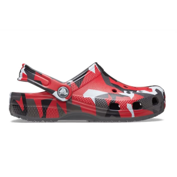 CROCS CLASSIC GEO CAMO CLOG K SLATE GREY/MULTI