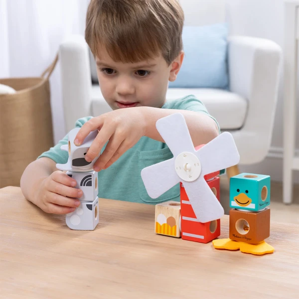 MELISSA & DOUG BLOCKABLES FARM FRIENDS