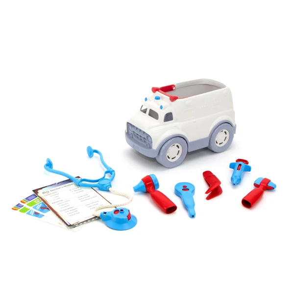 GREEN TOYS AMBULANCE AND DOCTOR\'S KIT AMDK-1313