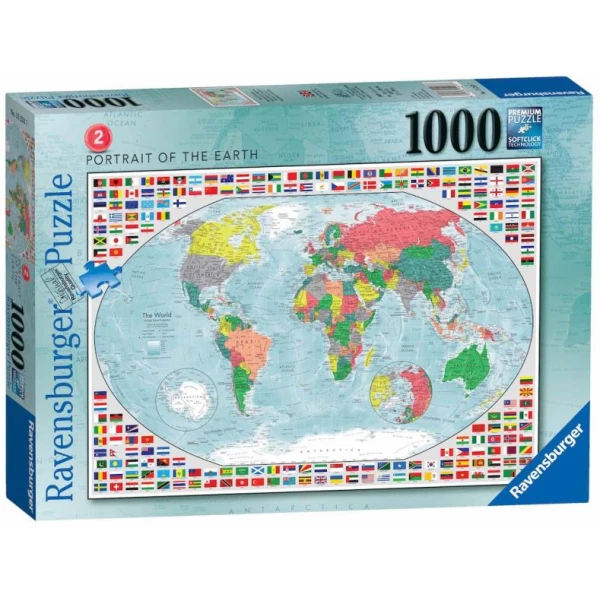 RAVENSBURGER PUZZLE 1000 pcs WORLD MAP