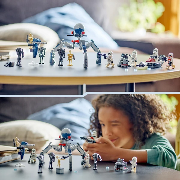 LEGO® STAR WARS™ ΠΑΚΕΤΟ ΜΑΧΗΣ ΜΕ ΣΤΡΑΤΙΩΤΕΣ ΚΛΩΝΟΥΣ™ & ΑΝΔΡΟΕΙΔΗ ΜΑΧΗΣ™