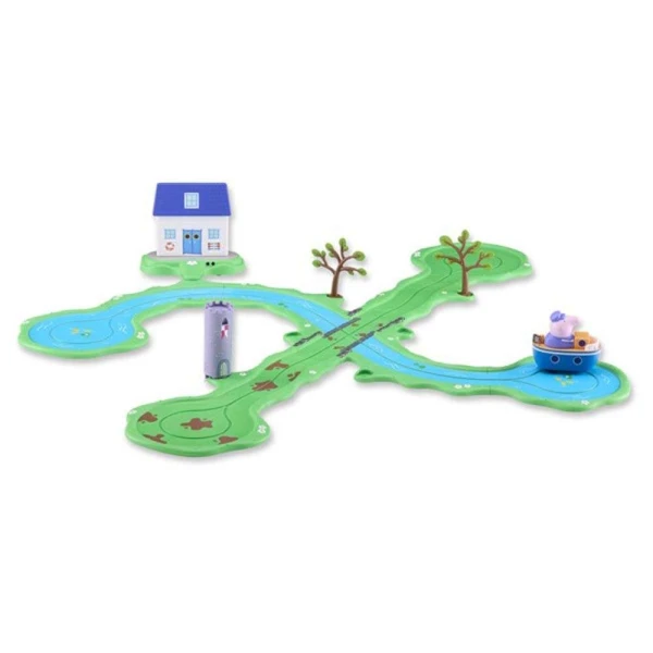 PEPPA PIG WHIZZ AROUND PLAYSET GRANDPA PIG BOAT