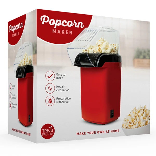 THE SOURCE POPCORN MAKER RED/BLACK