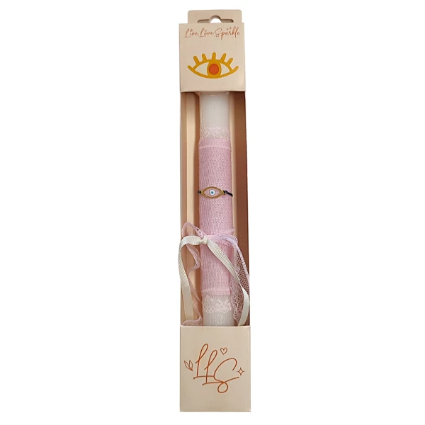 AROMATIC ROUND CANDLE 30 cm BRACELET OVAL EYE 2.5 cm