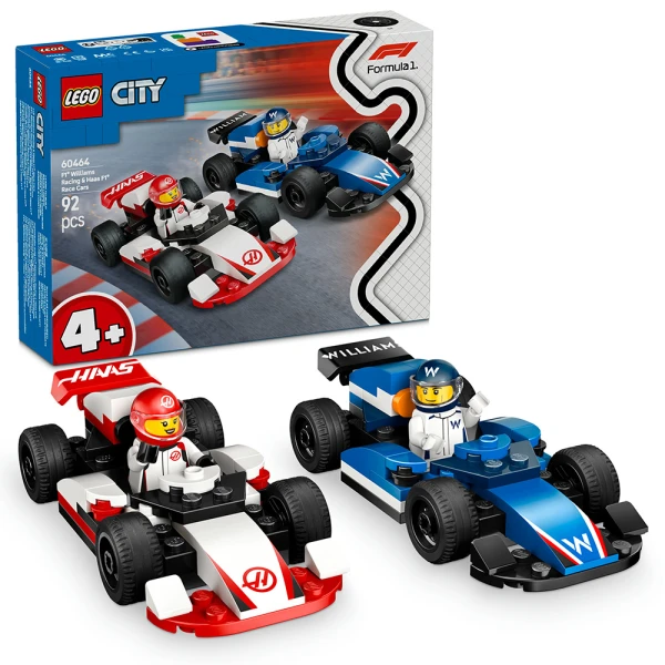 LEGO® CITY F1® WILLIAMS RACING & HAAS F1® RACE CARS