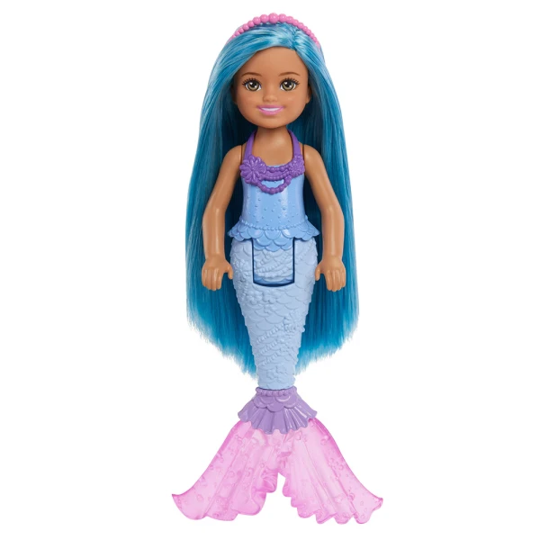BARBIE ΚΟΥΚΛΑ CHELSEA ΠΑΡΑΜΥΘΕΝΙΟΣ ΚΟΣΜΟΣ - ΓΟΡΓΟΝΑ ΜΕ ΜΠΛΕ ΜΑΛΛΙΑ
