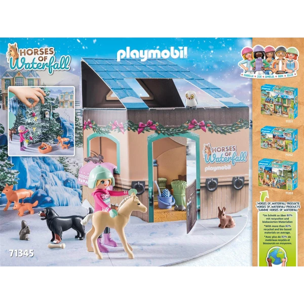 PLAYMOBIL HORSES OF WATERFALL ADVENT CALENDAR - CHRISTMAS SLEIGH RIDE