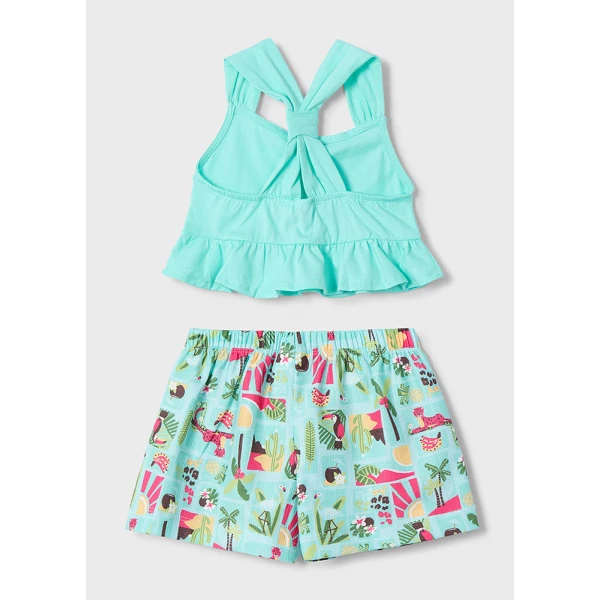 MAYORAL SET SHORTS COTTON  LIGHT BLUE 
