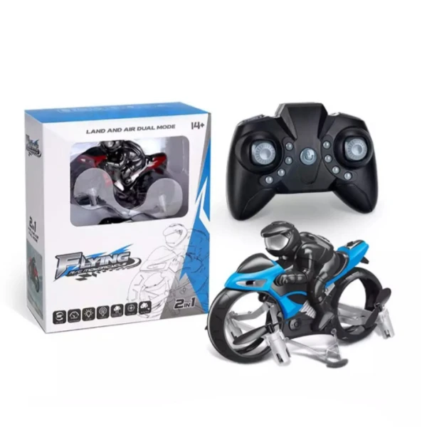 REMOTE CONTROL MOTORCYCLE THA FLIES 2.4GHz - BLUE