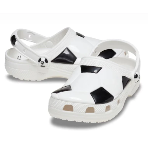 CROCS CLASSIC SOCCER BALL CLOG K WHITE/BLACK