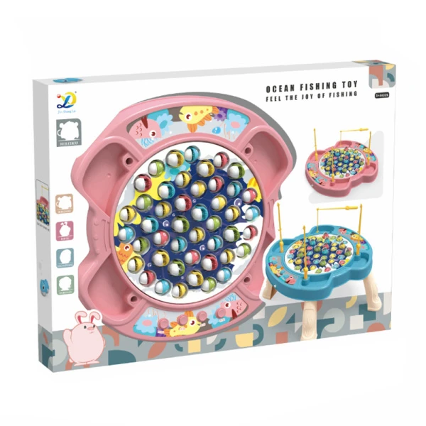 FISHING TABLE WITH LIGHTS AND SOUNDS - PINK