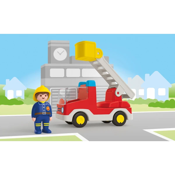 PLAYMOBIL JUNIOR LADDER UNIT FIRE TRUCK