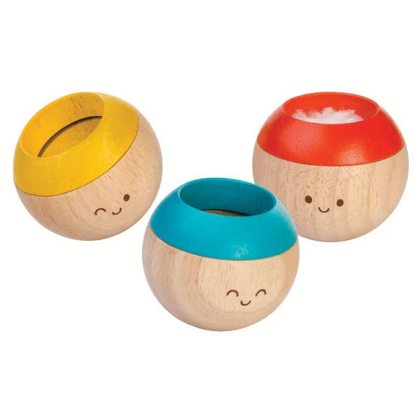 PLAN TOYS ΞΥΛΙΝΑ ΑΝΘΡΩΠΑΚΙΑ ΗΧΟΣ-ΟΡΑΣΗ-ΑΦΗ