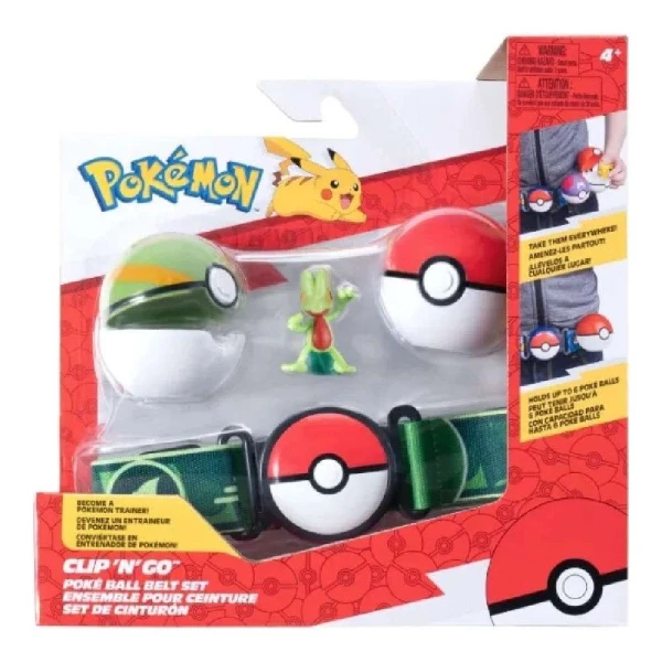 POKEMON CLIP N\' GO POKE BALL WITH BELT W20 - TREECKO