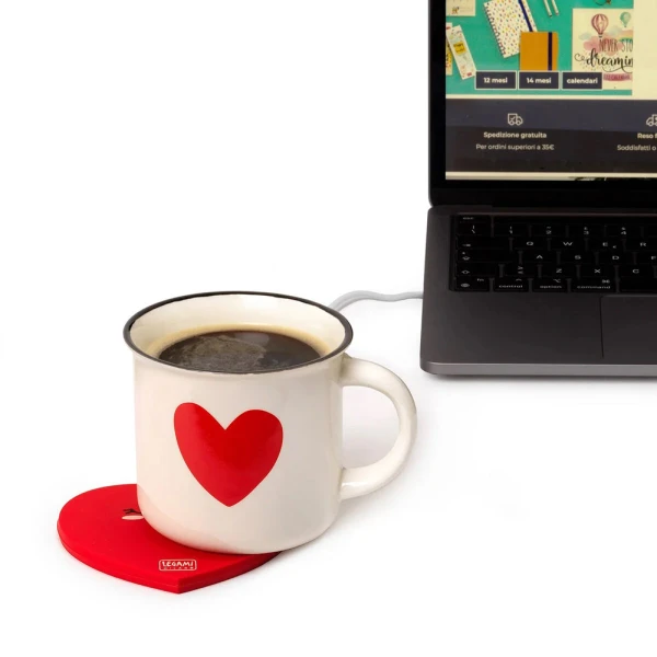 LEGAMI MUG WARMER - HEART - WARM IT UP