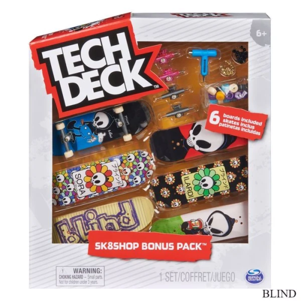 TECH DECK SK8 BONUS PACK ΜΕ 6 ΣΑΝΙΔΑΚΙΑ