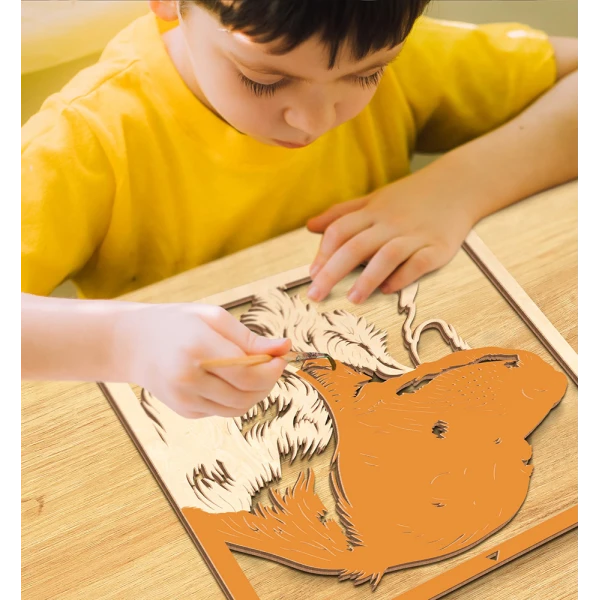 SPLAT PLANET WOODEN ART CRAFT KIT SAUSAGE DOG