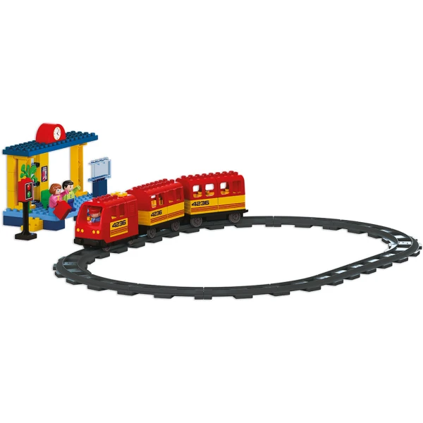UNICOPLUS BRICKS STATION AND BATTERY TRAIN 68 pcs