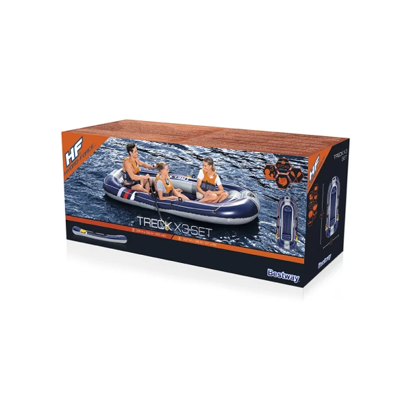 BESTWAY HYDRO-FORCE ΒΑΡΚΑ 3 ΑΤΟΜΩΝ 307X126 cm TRECK X3 ΣΕΤ