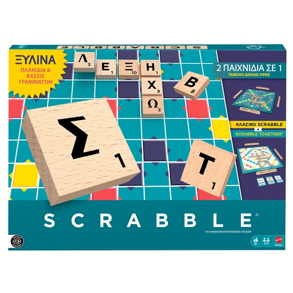 ΕΠΙΤΡΑΠΕΖΙΟ ΠΑΙΧΝΙΔΙ ΝΕΟ SCRABBLE ΜΕ ΞΥΛΙΝΑ ΓΡΑΜΜΑΤΑ