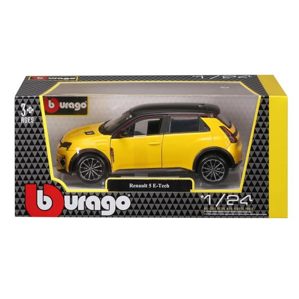BBURAGO 1:24 RENAULT 5 E-TECH YELLOW