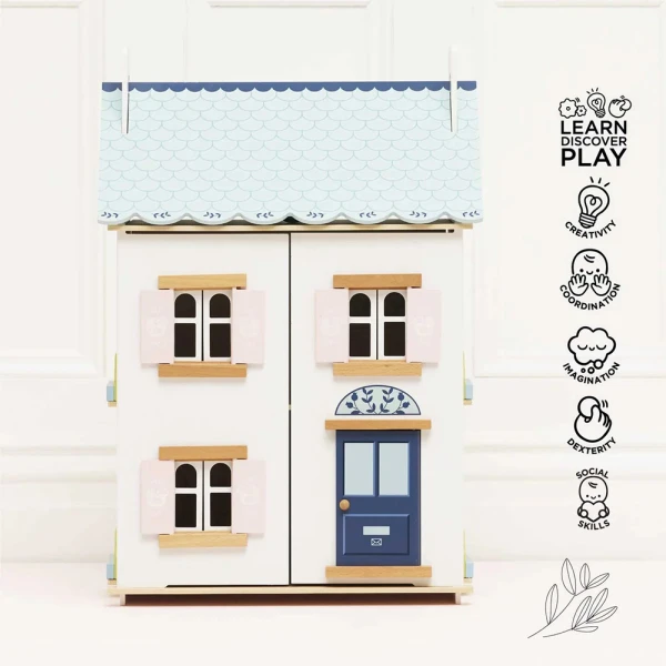 LE TOY VAN ΞΥΛΙΝΟ ΚΟΥΚΛΟΣΠΙΤΟ BLUEBELLE 44Χ35Χ63 εκ.