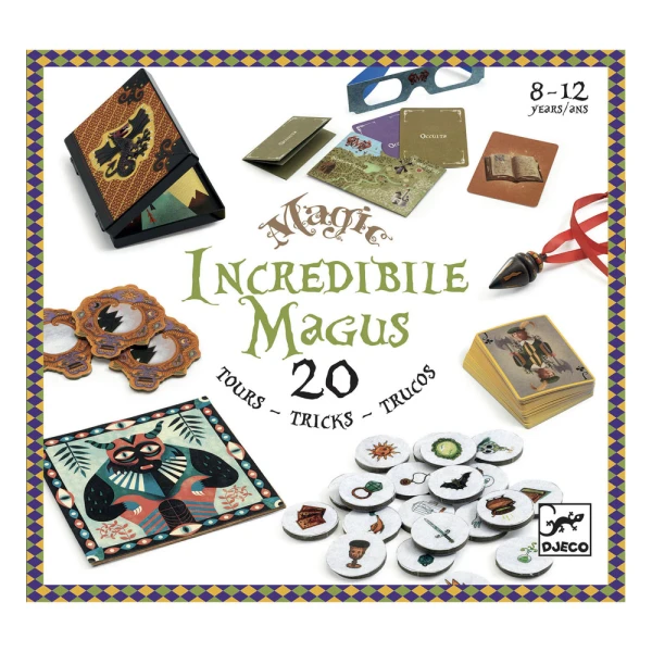 DJECO SET 20 MAGIC TRICKS INCREDIBLE MAGICIAN