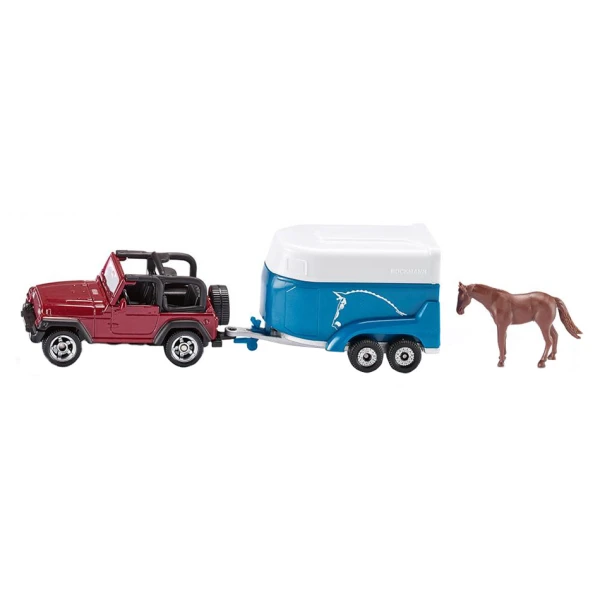 SIKU JEEP ΜΕ TRAILER ΓΙΑ ΑΛΟΓΟ