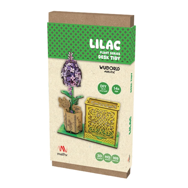 WUDORLD PLANT SERIES ΞΥΛΙΝΗ ΚΑΤΑΣΚΕΥΗ ΟΡΓΑΝΩΣΗ ΓΡΑΦΕΙΟΥ LILAC