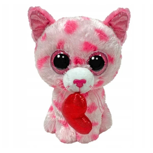 TY BEANIE BOOS ΧΝΟΥΔΩΤΟ ΓΑΤΑ ΜΕ ΚΑΡΔΙΑ 15 εκ.