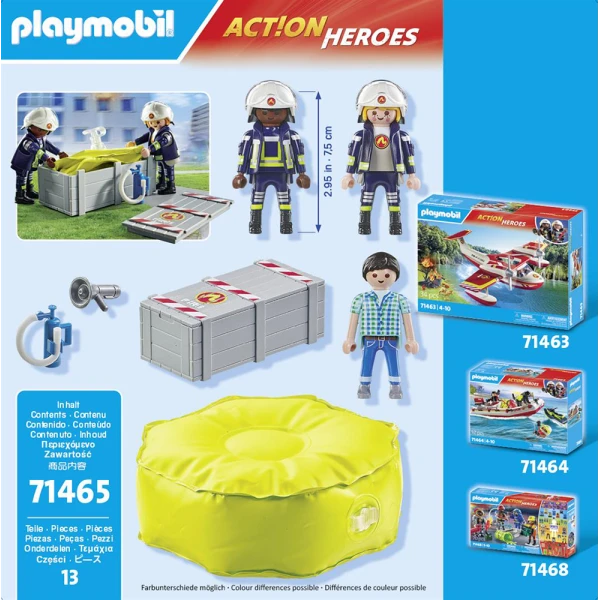 PLAYMOBIL CITY ACTION FIREFIGHTER WITH AIR PILLOW