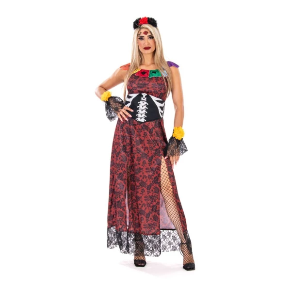 ΑΠΟΚΡΙΑΤΙΚΗ ΣΤΟΛΗ ΕΝΗΛΙΚΩΝ DAY OF THE DEAD SENORITA
