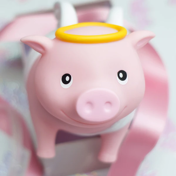 LILALU ΚΟΥΜΠΑΡΑΣ PIGGY ΡΟΖ ΦΥΛΑΚΑΣ ΑΓΓΕΛΟΣ