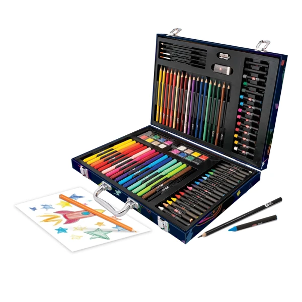 HAPPIHOBBI ART CASE DELUXE VIDEO GAMES WITH 100 ACCESSORIES FOR AGES 3+ 