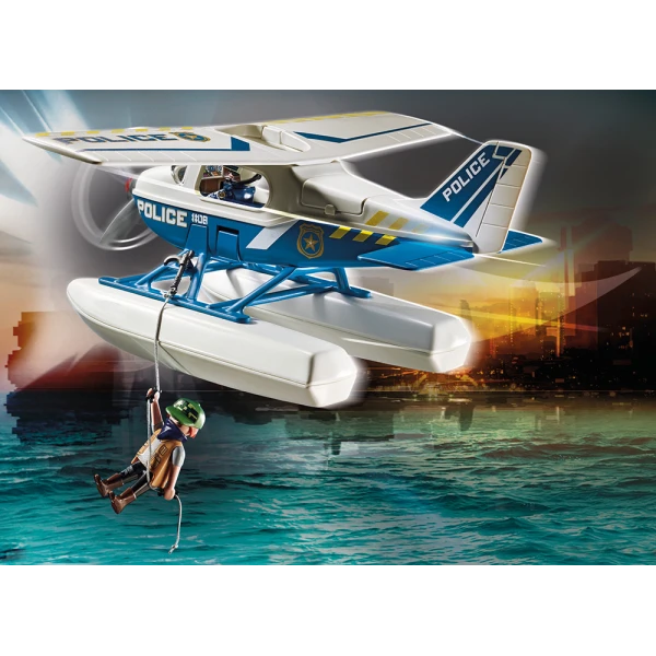 PLAYMOBIL CITY ACTION ΚΑΤΑΔΙΩΞΗ ΛΑΘΡΕΜΠΟΡΟΥ ΑΠΟ ΑΣΤΥΝΟΜΙΚΟ ΥΔΡΟΠΛΑΝΟ