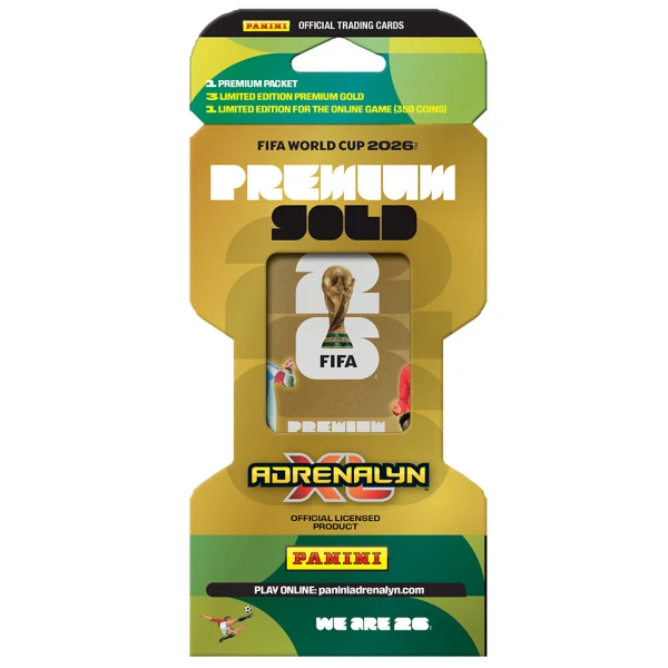 PANINI FIFA WORLD CUP ADRENALYN XL 2026 PREMIUM GOLD BLISTER